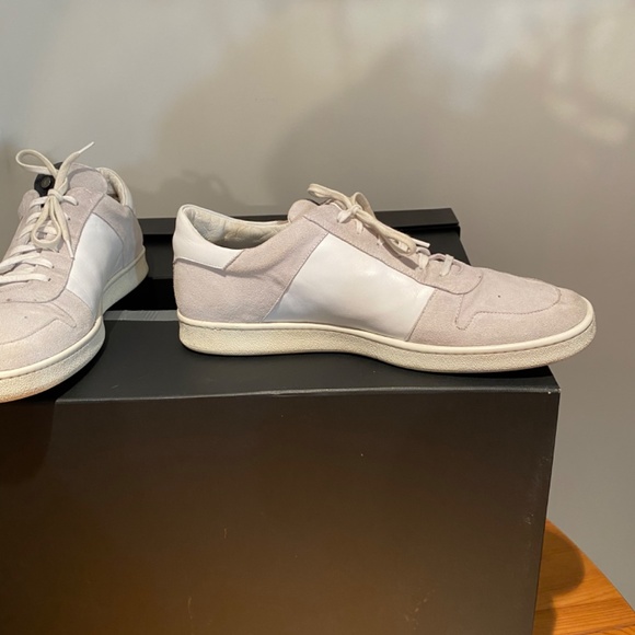 PALM ANGELS Mens White Leather Sneakers sz12 or 46euro - Picture 4 of 11